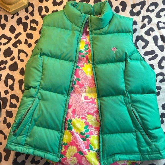 ✨ Lilly Pulitzer Goose Down Puffer Vest | Sz S ✨ - Picture 5 of 11